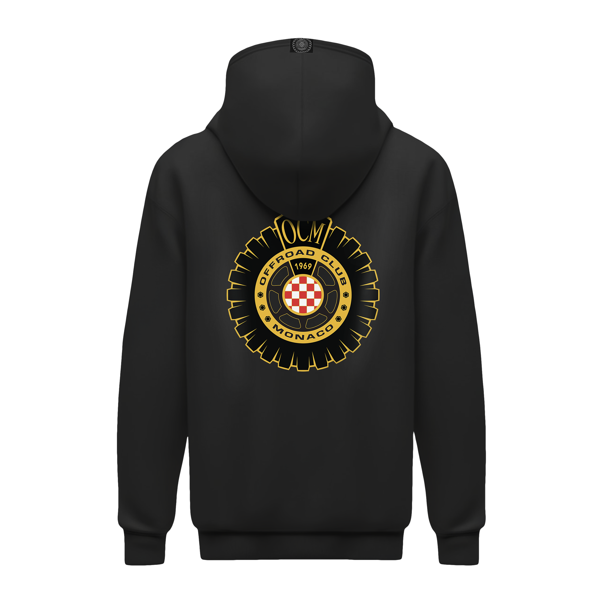 Felpa con zip e cappuccio nera - immagine 2