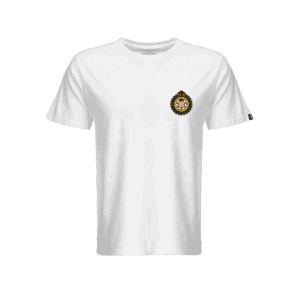 T-shirt classica bianca con logo iconico OCM