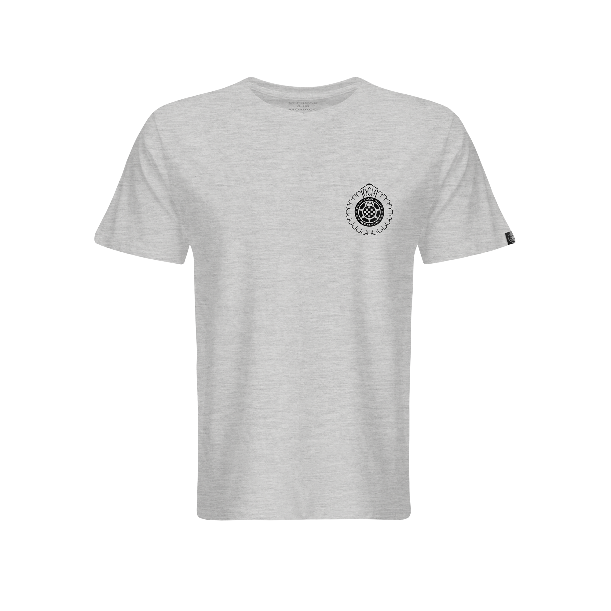 T-shirt ufficiale Offroad Club Monaco con bandiera Grand Prix grigia - immagine 2