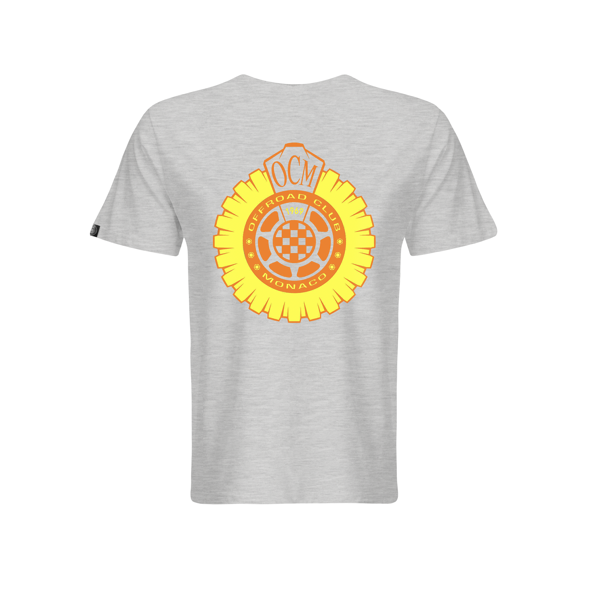 T-shirt grigio sport fluo