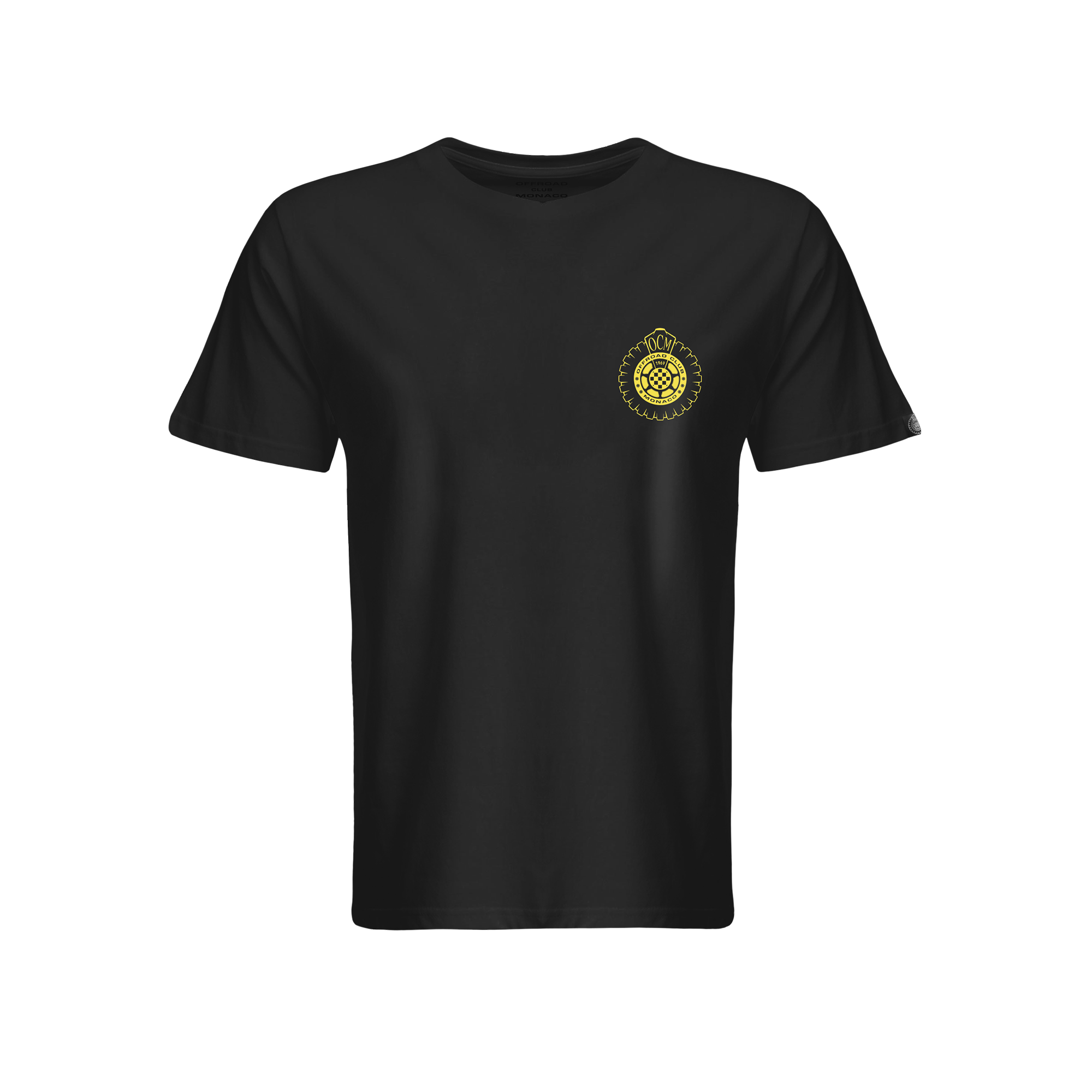 T-shirt ufficiale Offroad Club Monaco con bandiera Grand Prix nera - immagine 2