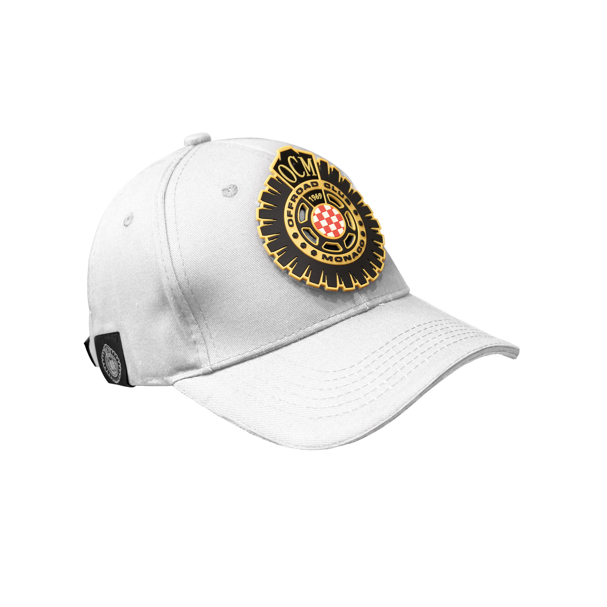 Cappellino bianco con patches oro intercambiabile
