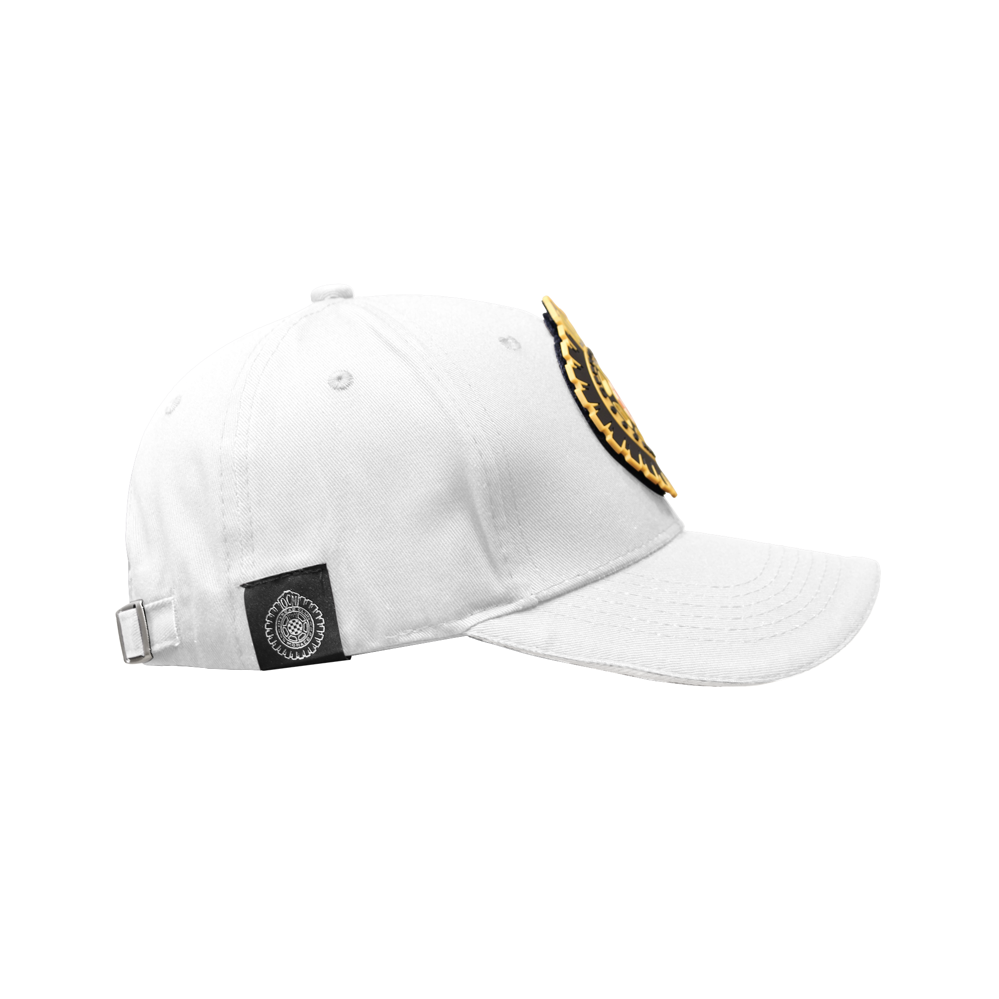 Cappellino bianco con patches oro intercambiabile - immagine 2