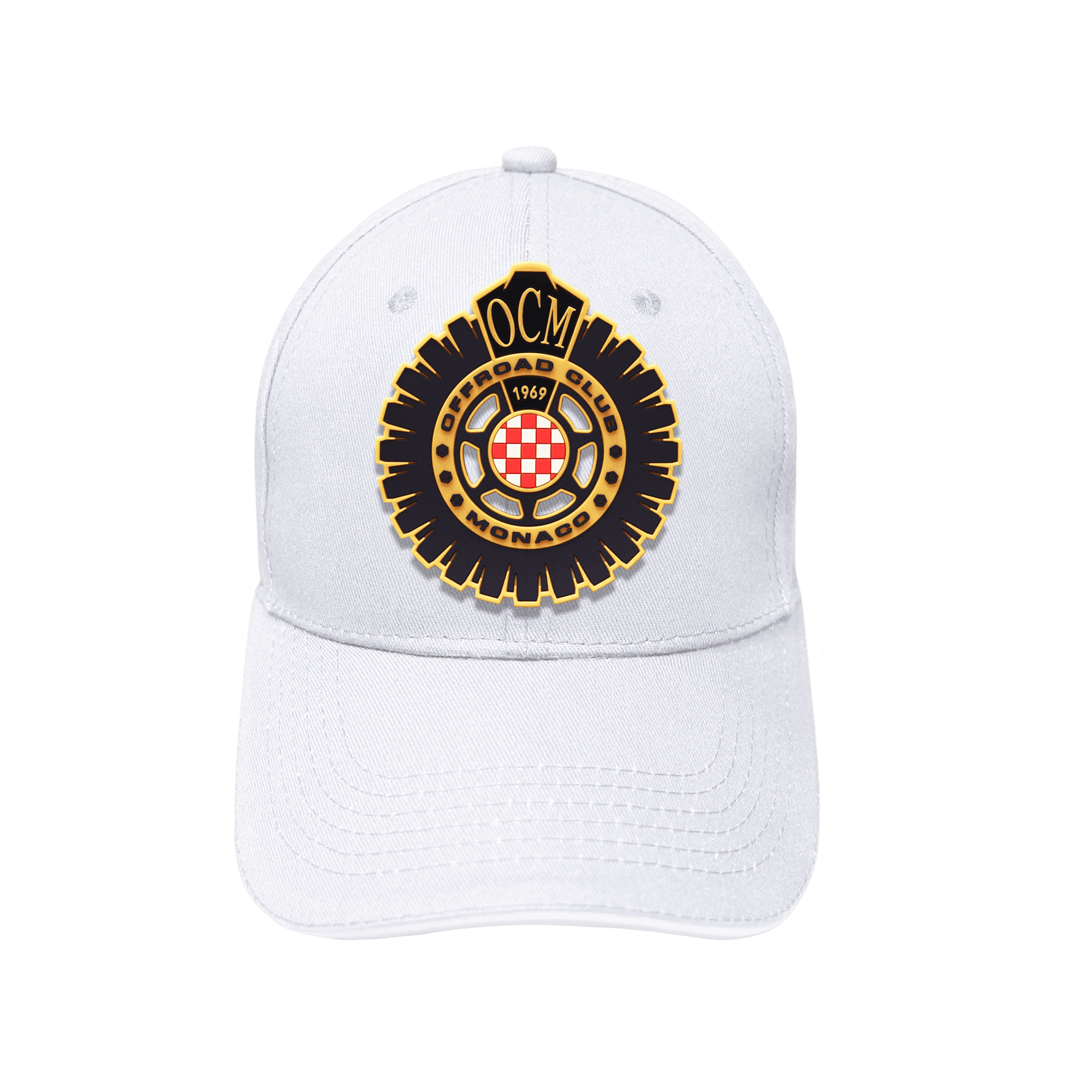 Cappellino bianco con patches oro intercambiabile - immagine 3