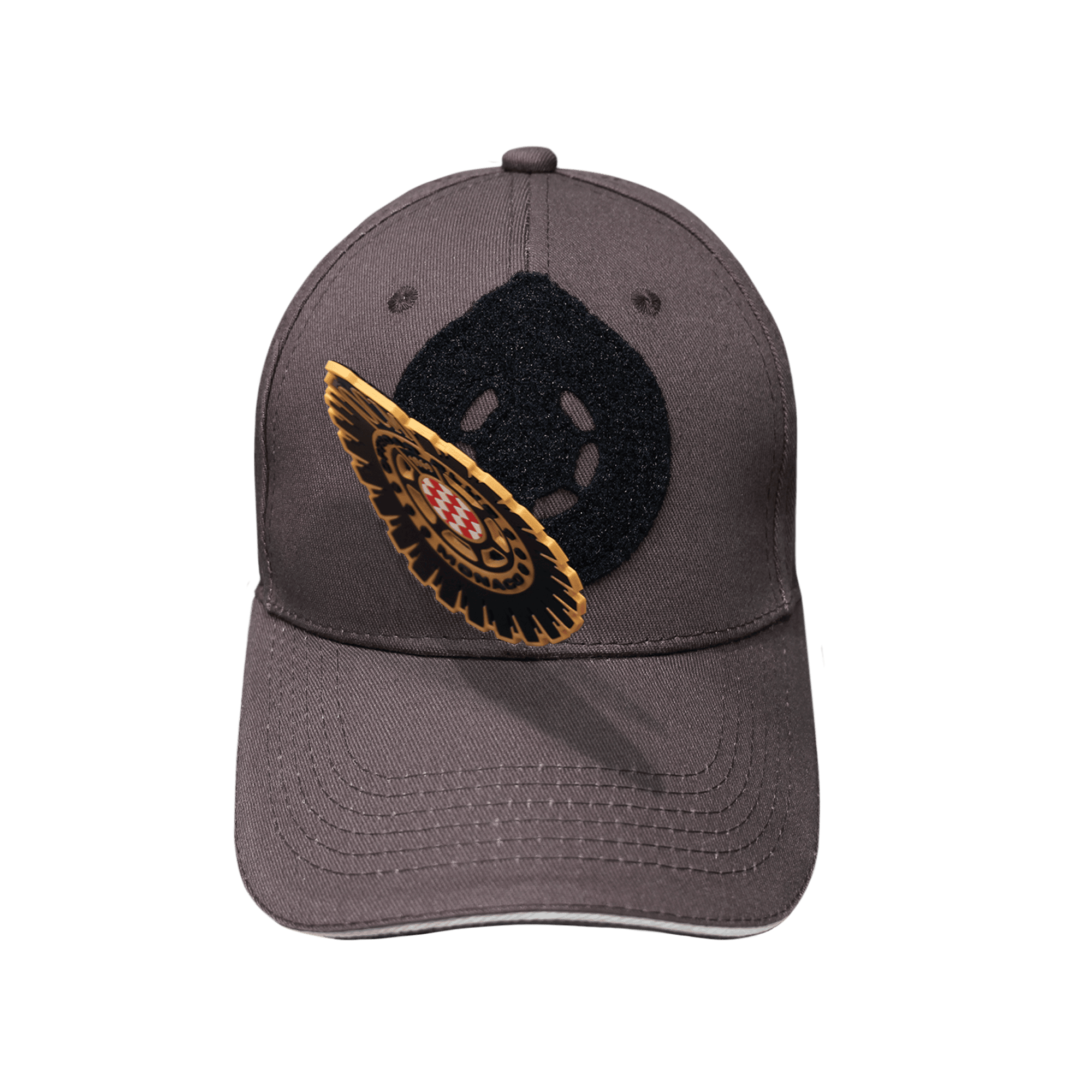 Cappellino antracite con patches oro intercambiabile - immagine 5