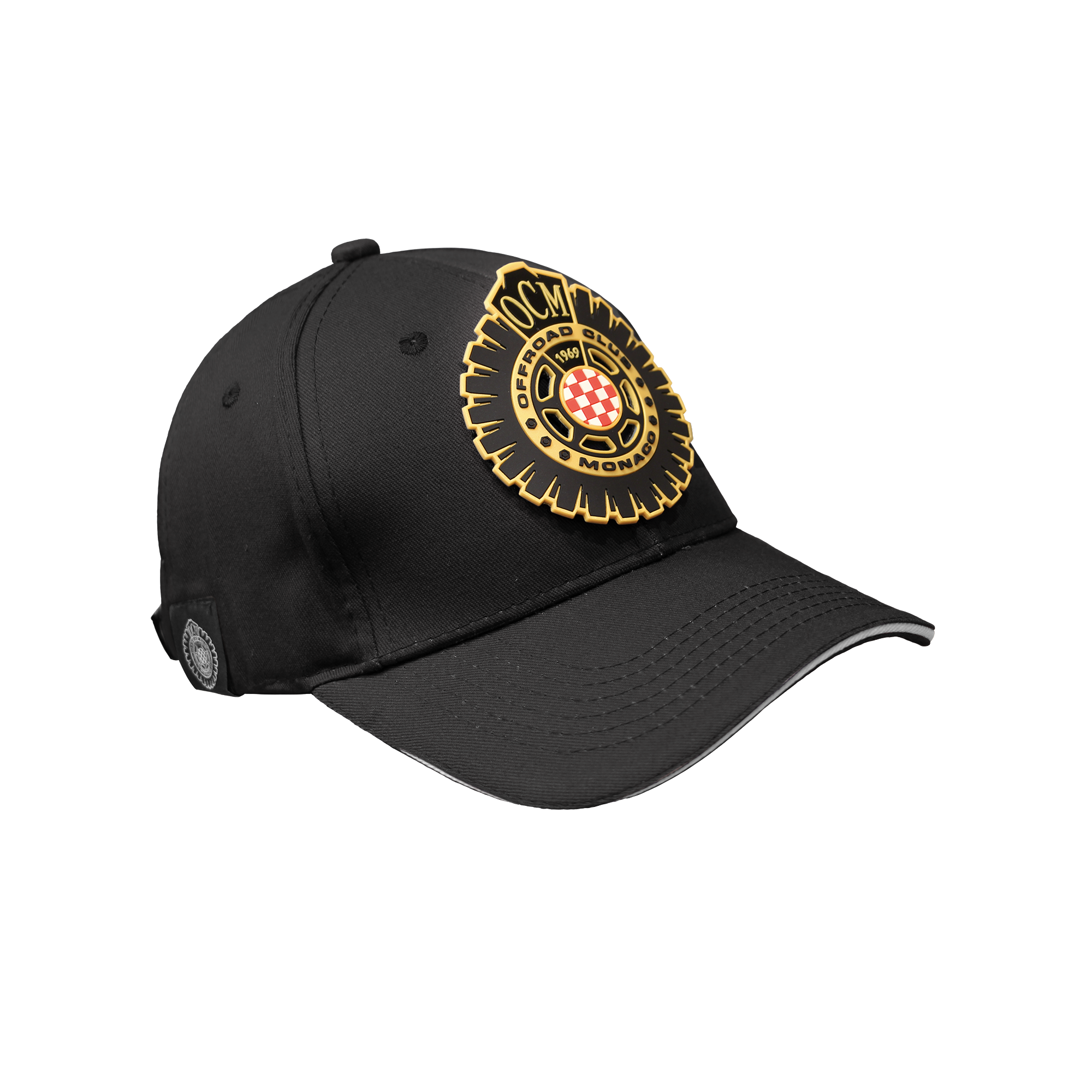 Cappellino nero con patches oro intercambiabile