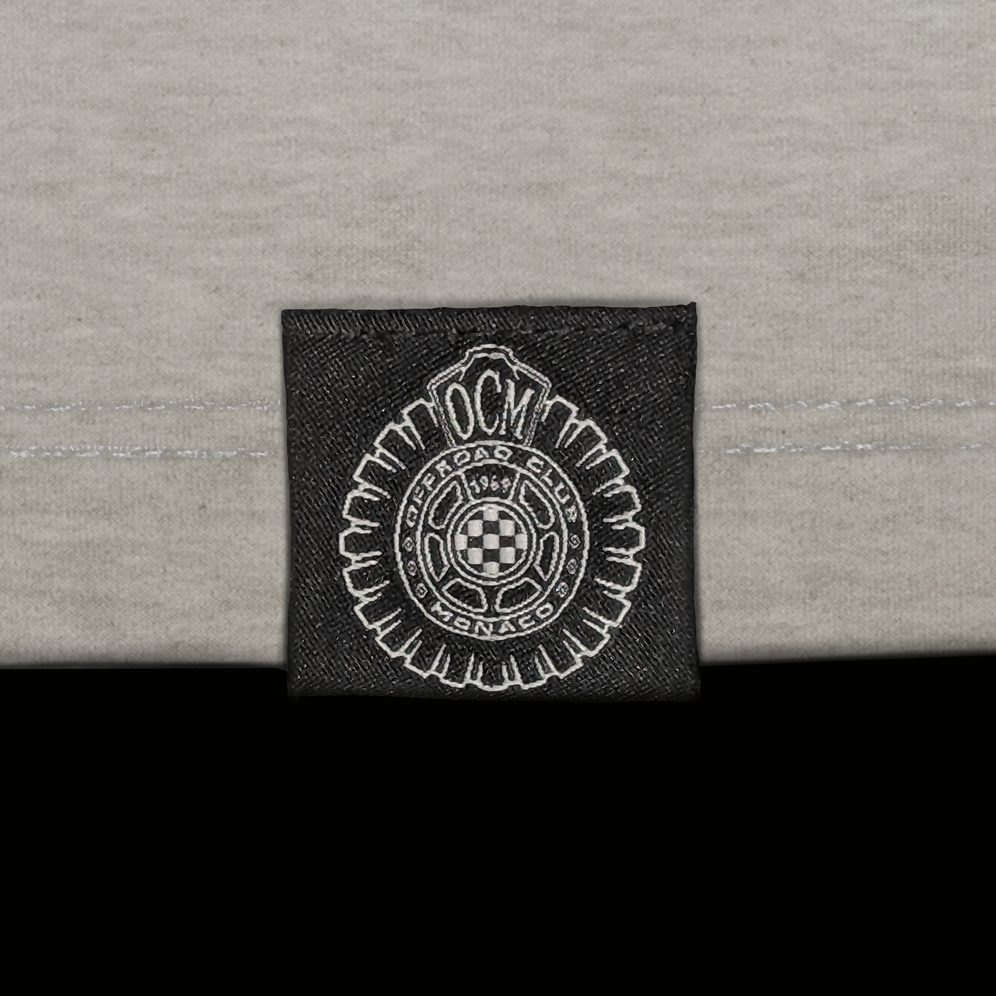 T-shirt ufficiale Offroad Club Monaco con bandiera Grand Prix grigia - immagine 3