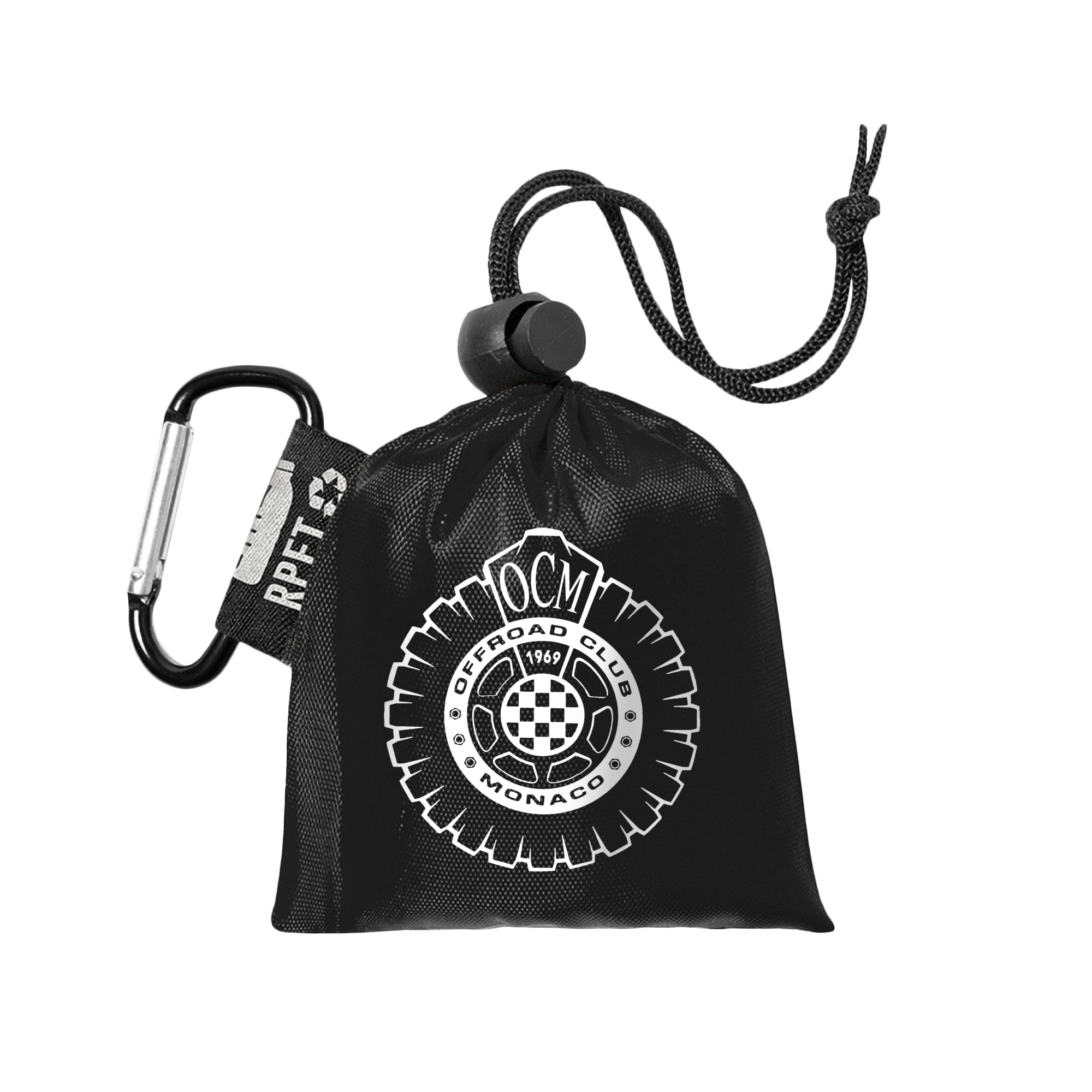 Poncho antipioggia in plastica riciclata Offroad Club Monaco