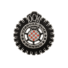 Patch termoadesivo argento Offroad Club Monaco