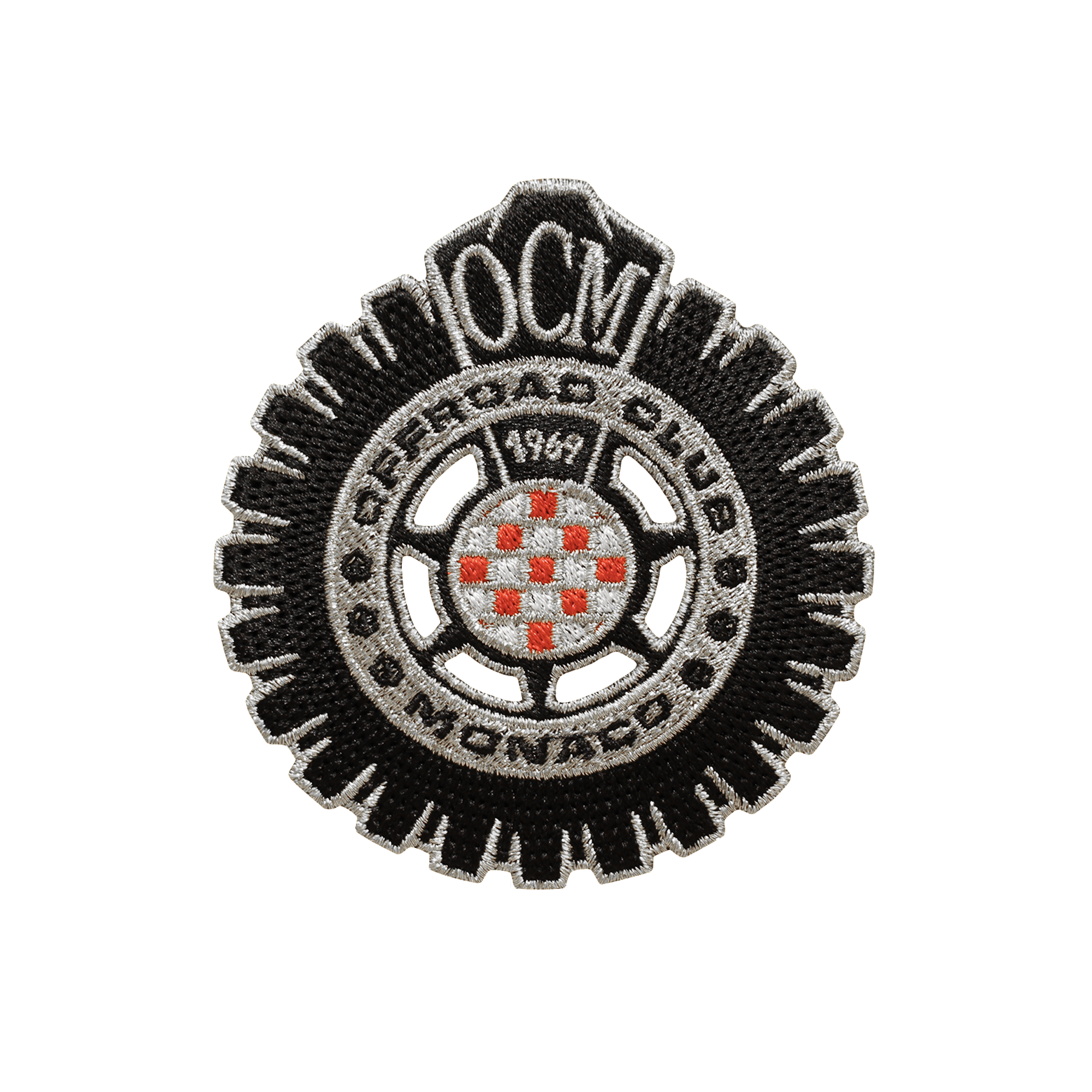 Patch termoadesivo argento Offroad Club Monaco